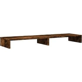vidaXL TV Stand smoke colored oak 100x27x10 cm engineered wood