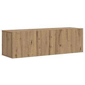 vidaXL Väggmonterad tv-skåp artisan ek 100x30x30 cm konstruerat trä
