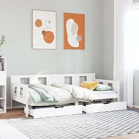 vidaXL Daybed 90x200cm Solid Pine