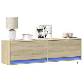 vidaXL TV Stand LED sonoma oak 140x31x38 cm