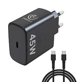 Rebeltec Väggladdare USB-C 45W med USB-C/USB-C Kabel