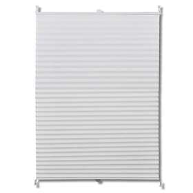 vidaXL Plisségardin 80 x 200 cm vit