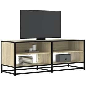 vidaXL Tv-bänk sonoma-ek 120,5x40x46 cm konstruerat trä och metall