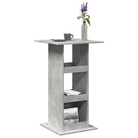 vidaXL Bar table with storage concrete gray 60x60x102 cm constructed wood