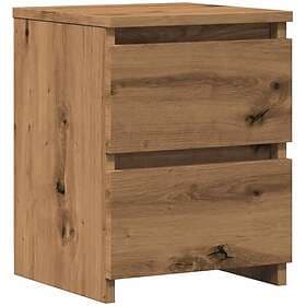 vidaXL Nightstand Artisan Oak 30x30x40cm Engineered Wood 819658
