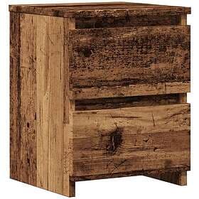 vidaXL Nightstand Aged Wood 30x30x40cm Engineered Wood