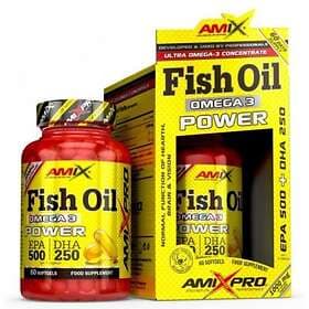 Amix Fisk Olja Omega 3 Power 60 Enheter