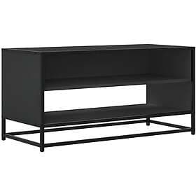 vidaXL Tv-bänk svart 91x40x46 cm konstruerat trä och metall