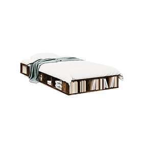 vidaXL Bed Frame smoked oak 90x190 cm engineered wood