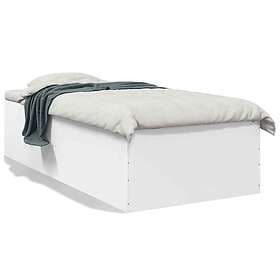 vidaXL Bed Frame white 90x200 cm engineered wood