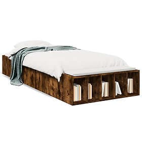 vidaXL Sängram rökfärgad ek 75x190 cm konstruerad trä