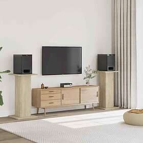 vidaXL Speaker Stand 2 pcs sonoma oak 30x30x80 cm engineered wood