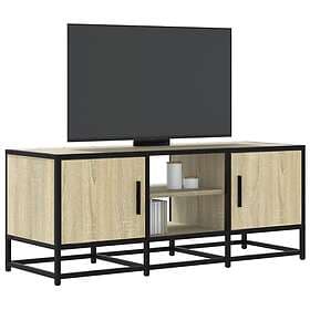vidaXL Tv-bänk sonoma-ek 100x35x41 cm konstruerat trä och metall