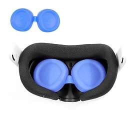 Vortex VR Linsskydd i silikon för Meta Quest 3 Svart Blue