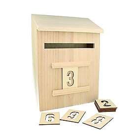 Artemio Wooden Mailbox Advent Calendar