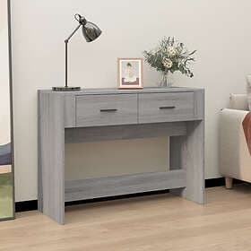 vidaXL Accent Table Gray Sonoma 100x39x75 cm Engineered Wood