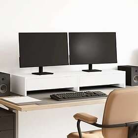 vidaXL TV Stand with drawer white 100x27x15 cm constructed wood