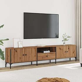 vidaXL TV Stand with drawer artisan oak 200x25x44 cm engineered wood