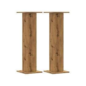 vidaXL Högtalarställ 2 st ek 30x30x95 cm konstruerat trä