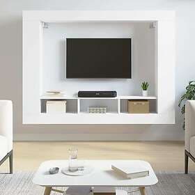 vidaXL Tv-skåp vit 152x22x113 cm konstruerat trä