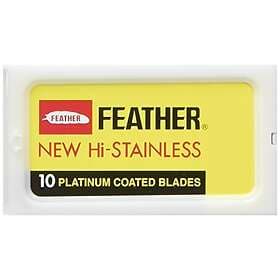 Feather Goodfellas' Smile Hi Stainless Dubbelkant Rakblad, Silver, 30 Stycken