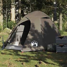vidaXL Kupoltält 2 person brown waterproof