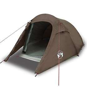 vidaXL Campingtält tunnel (3) waterproof brown