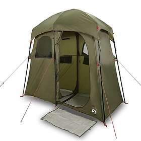 vidaXL Shower Tent 2 persons olive green waterproof
