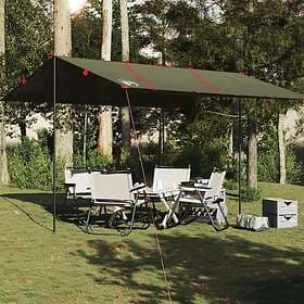 vidaXL Tarp olivgrön 451x420 cm vattentät