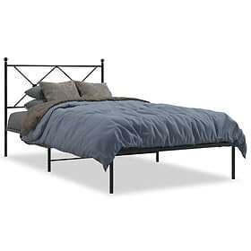 vidaXL Bed Frame metal black 100x190 cm