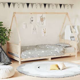 vidaXL Bed Frame 90x190 cm solid pine