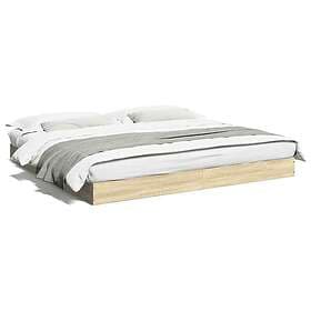 vidaXL Bed Frame sonoma oak 180x200 cm engineered wood