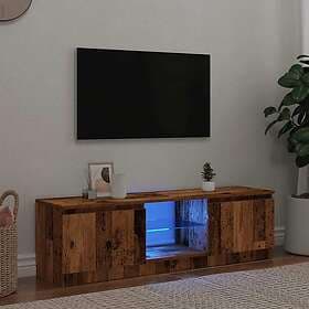 vidaXL TV Stand with LED lights 140x40x35.5cm engineered wood