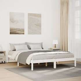 vidaXL Bed Frame extra long white 140x220 cm solid pine
