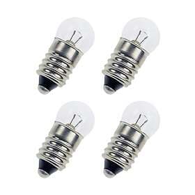 Konsthantverk December glödlampa klar, 5w, 4-pack e10, 3w