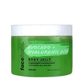 Face Facts Body Jelly Moisturiser Avocado & Hyaluronic Acid 300ml