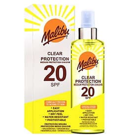 Malibu Sun Clear Protection Spray SPF20 250ml
