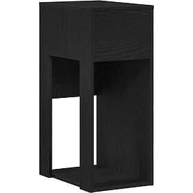 vidaXL Datorstativ with drawer black 30x44x74 cm