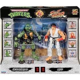 Bandai : 2 Pack Action Figure VS TMNT vs Street Fighter (Leonardo & Ryu)