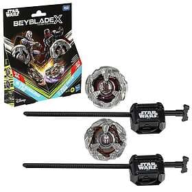 Hasbro Beyblade X and Star Wars Collab The Mandalorian 3-60F vs. Moff Gideon 3-8