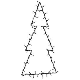 vidaXL Christmas Tree Silhouette Christmas Lights 80 LEDs Warm White