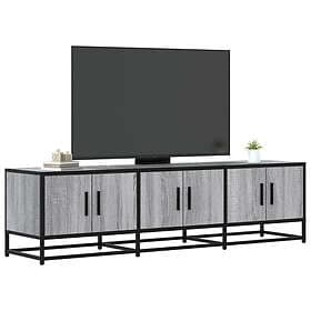 vidaXL TV Stand 150x35x41 cm grey engineered wood and metal