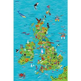 Children’s Wall Map of the United Kingdom and Ireland