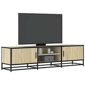 vidaXL Tv-bänk sonoma-ek 160x35x41 cm konstruerat trä och metall