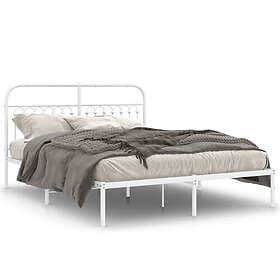 vidaXL Bed Frame 150x200 cm metal white