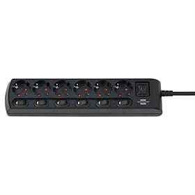 Brennenstuhl 6-Way Power Strip with Switch