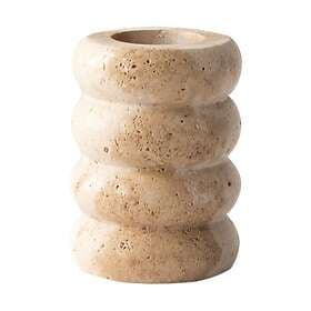 Tell Me More Travertine Candlestick Large 10.5cm