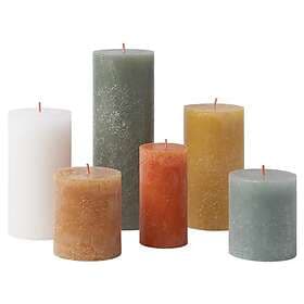 Bolsius Rustik Block Candles 6pcs