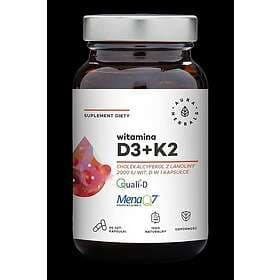 Aura Herbals Vitamin D3 2000 Iu 50 Mcg K2 90 Capsules