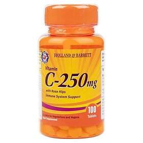 Holland & Barrett Chewable Vitamin C with Rose Hips 250mg 100 tablets